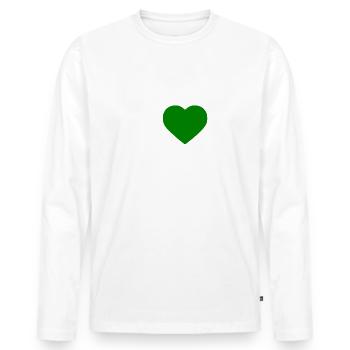 I love irish boys - Männer Premium Bio Langarmshirt - Weiß - Vorne - Nico (187cm)