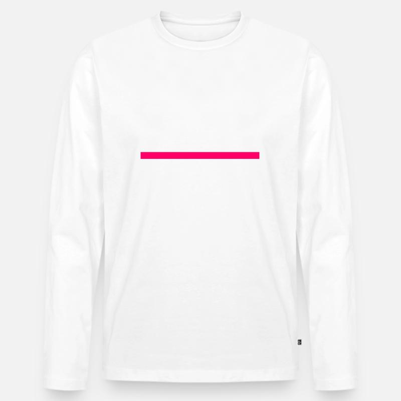 Ich bin fertig - Männer Premium Bio Langarmshirt - Weiß