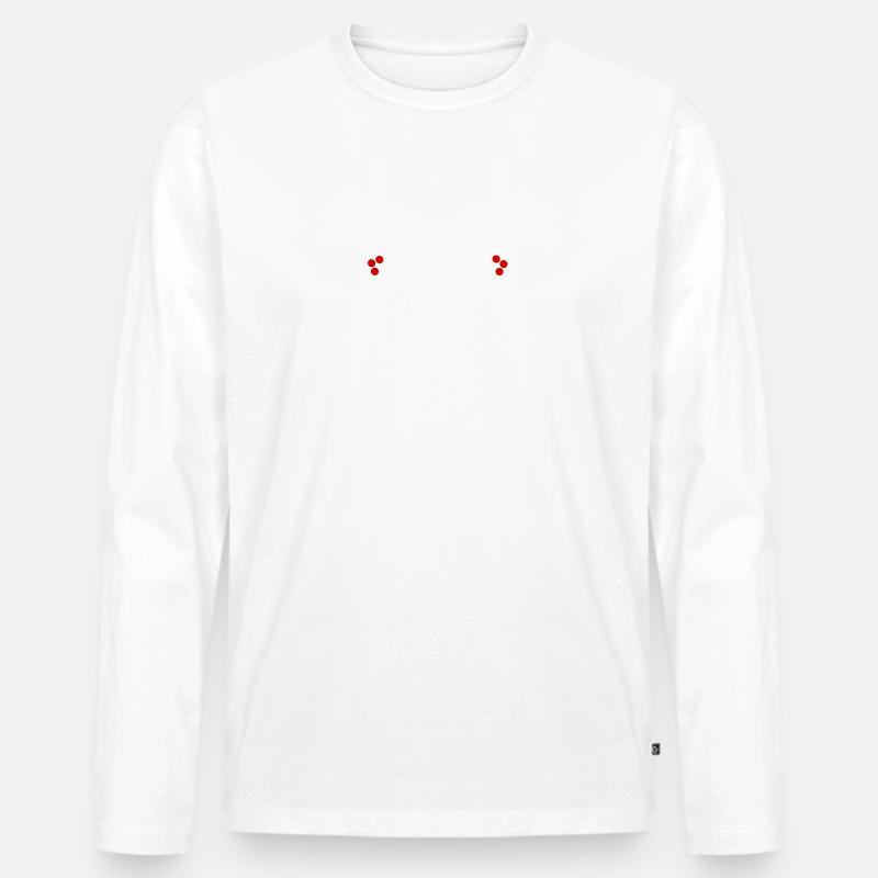 Made im Schwarzwald - Männer Premium Bio Langarmshirt - Weiß