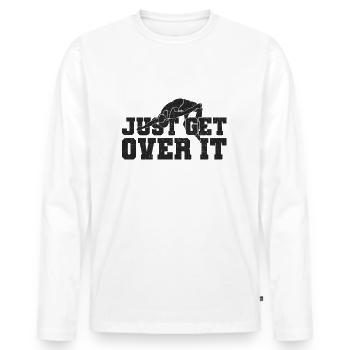 high jump - Men's Premium Organic Long Sleeve Shirt - white - Front - Nico (187cm)