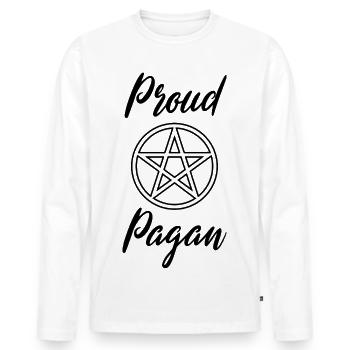 Stolzer heidnischer Beltane-Segen Maifeiertag - Männer Premium Bio Langarmshirt - Weiß - Vorne - Nico (187cm)