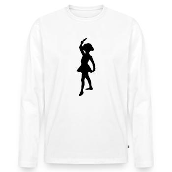Karneval Garde Tanzen Fasching Fasenacht - Männer Premium Bio Langarmshirt - Weiß - Vorne - Nico (187cm)