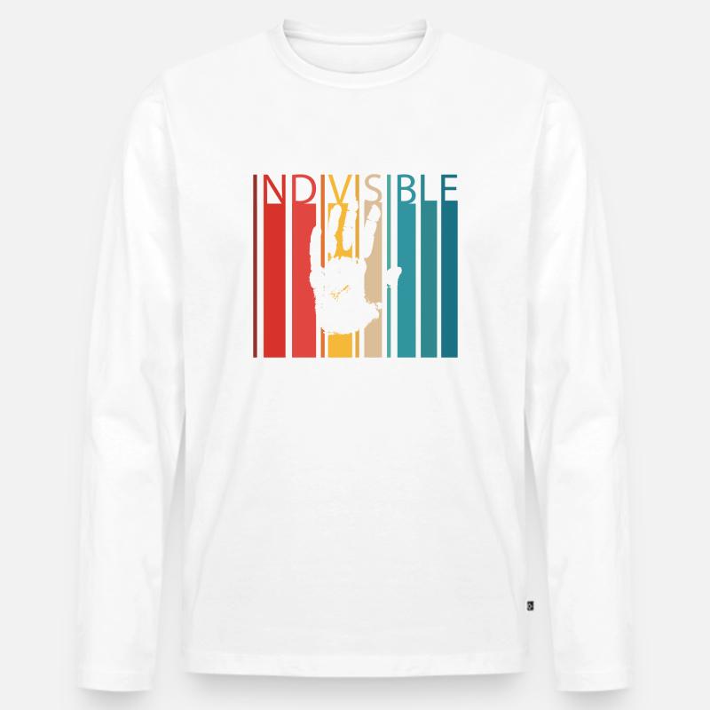 Indivisible Antirassismus Geschenk - Männer Premium Bio Langarmshirt - Weiß