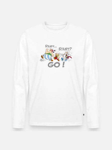 Asterix & Obelix - What Doesn't Kill You - Men's Premium Organic Long Sleeve Shirt - white