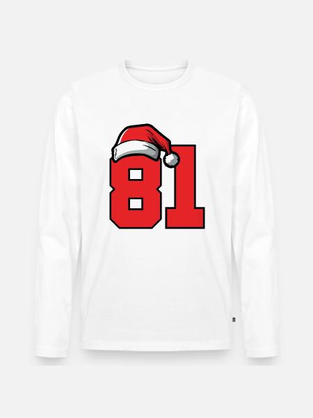 81 Number Christmas - Men's Premium Organic Long Sleeve Shirt - 