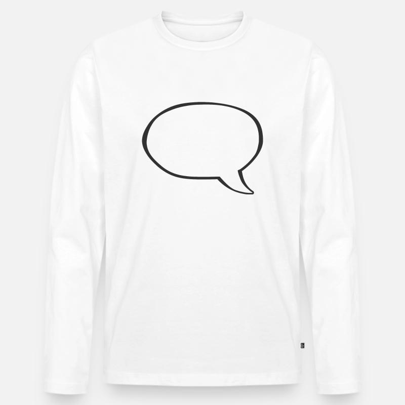Sprechblase - Männer Premium Bio Langarmshirt - undefined