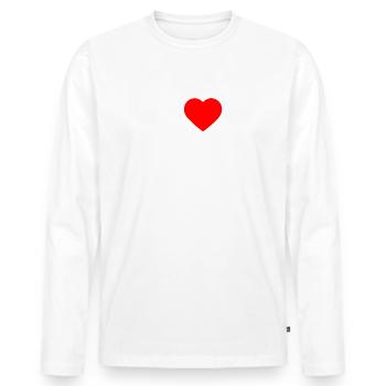 I love mami - T-shirt manches longues Premium bio Homme - blanc - Devant - Nico (187cm)
