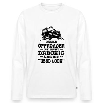 Geländewagen - Männer Premium Bio Langarmshirt - Weiß - Vorne - Nico (187cm)
