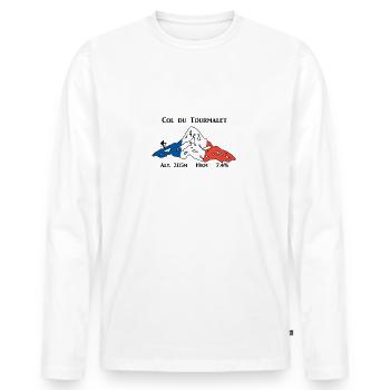 Tourmalet - Männer Premium Bio Langarmshirt - Weiß - Vorne - Nico (187cm)
