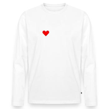 I love hot moms - Männer Premium Bio Langarmshirt - Weiß - Vorne - Nico (187cm)