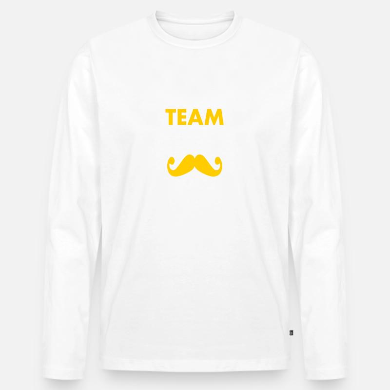 Team bräutigam - Männer Premium Bio Langarmshirt - Weiß