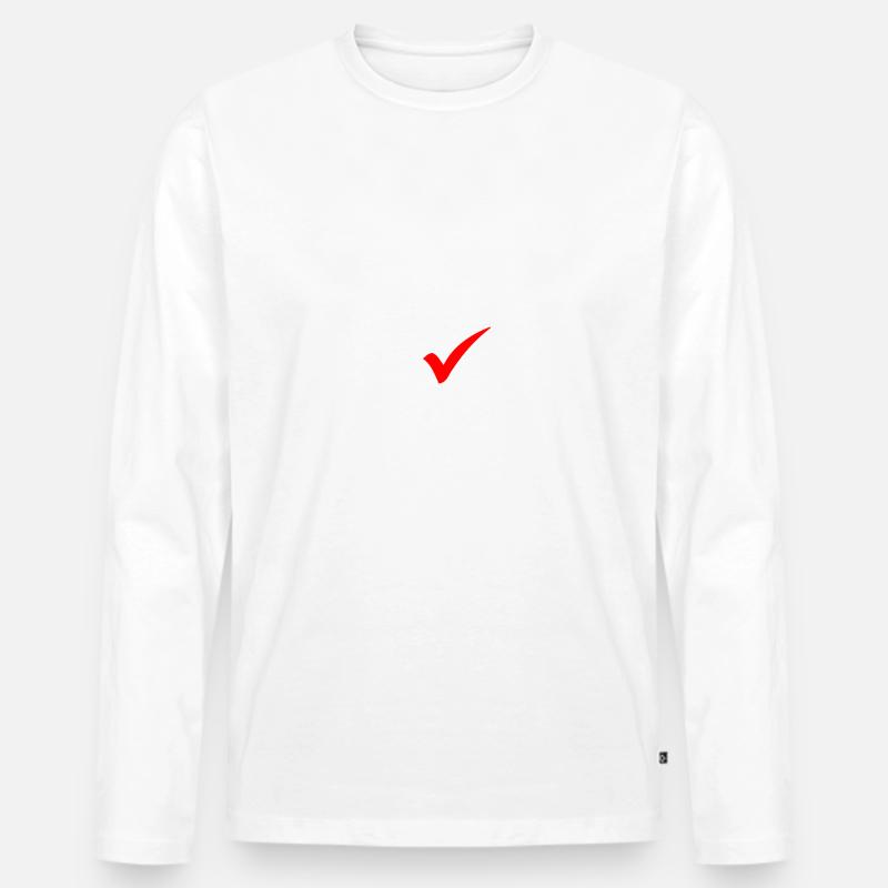 Vote no - Männer Premium Bio Langarmshirt - Weiß