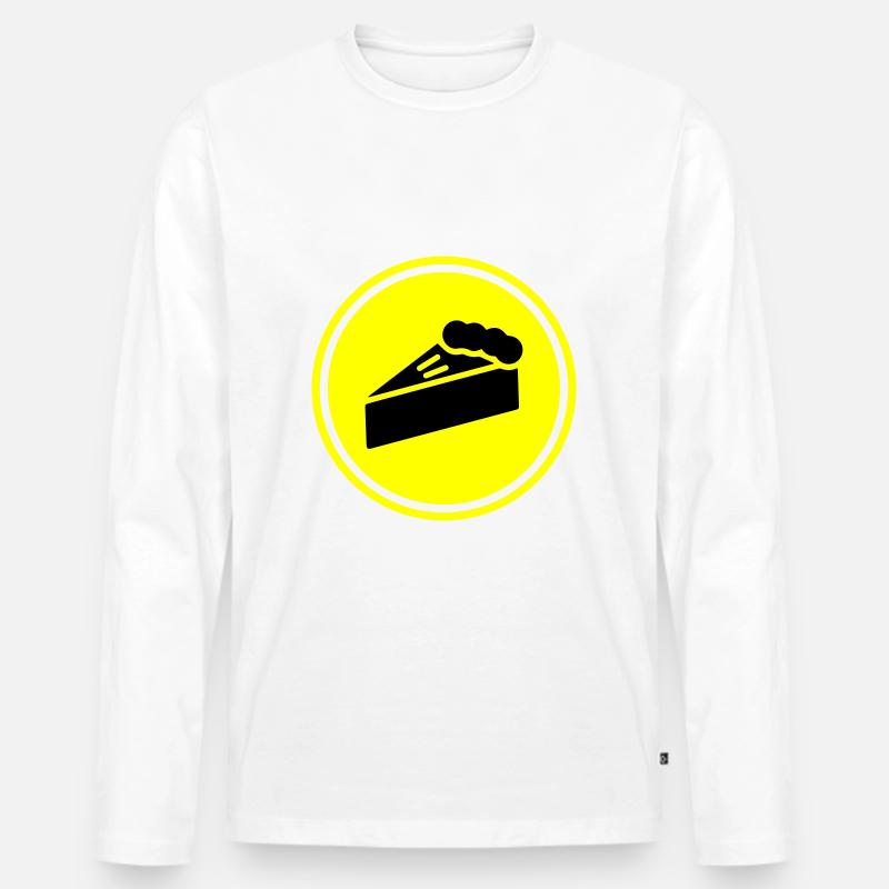 Kuchen käsekuchen - Männer Premium Bio Langarmshirt - Weiß