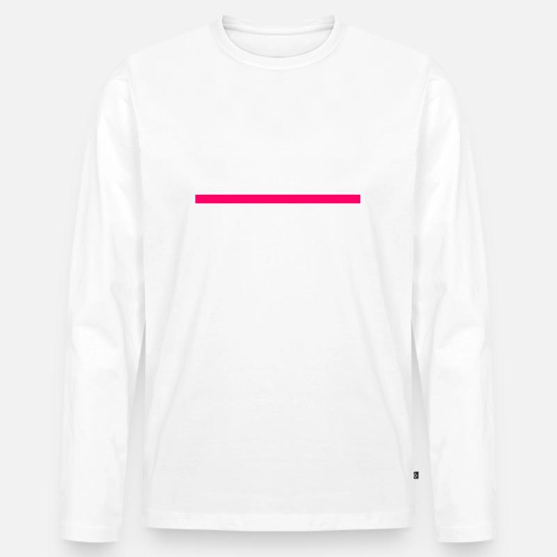 Not your ernst - Männer Premium Bio Langarmshirt - Weiß