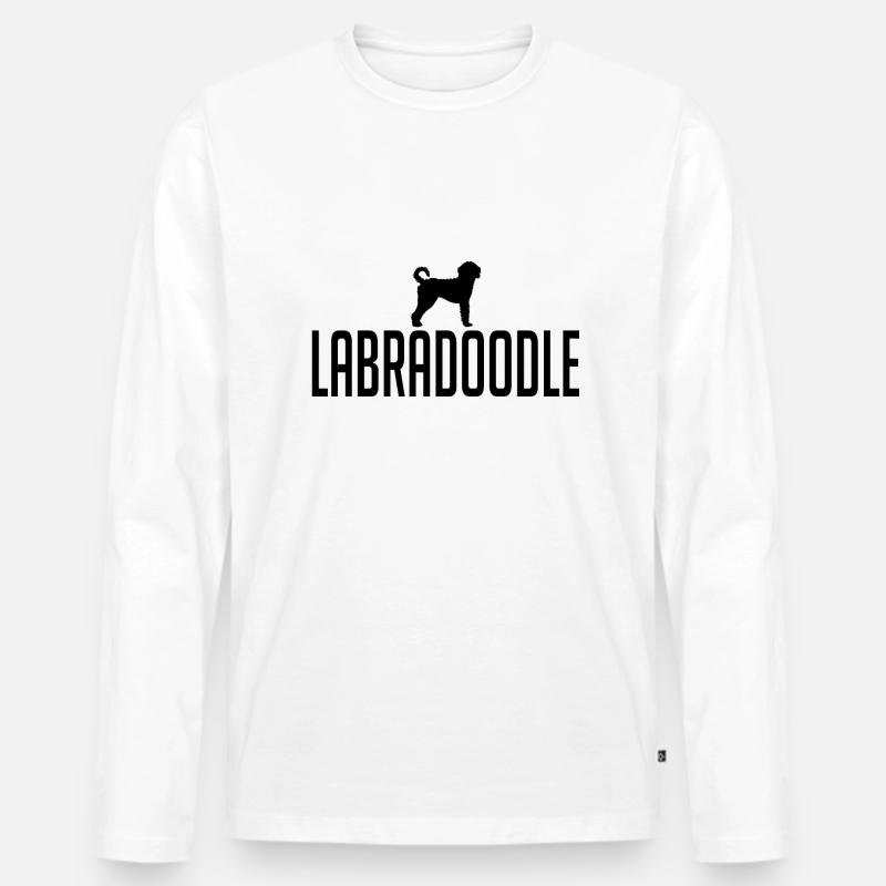 Labradoodle Hunderasse Hunde Wilsigns - Männer Premium Bio Langarmshirt - Weiß