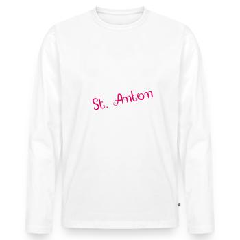 St. Anton - T-shirt manches longues Premium bio Homme - blanc - Devant - Nico (187cm)