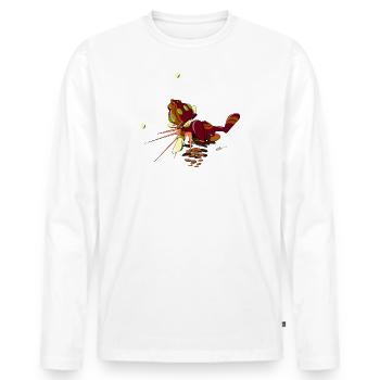 Soul Boy Deux - T-shirt manches longues Premium bio Homme - blanc - Devant - Nico (187cm)