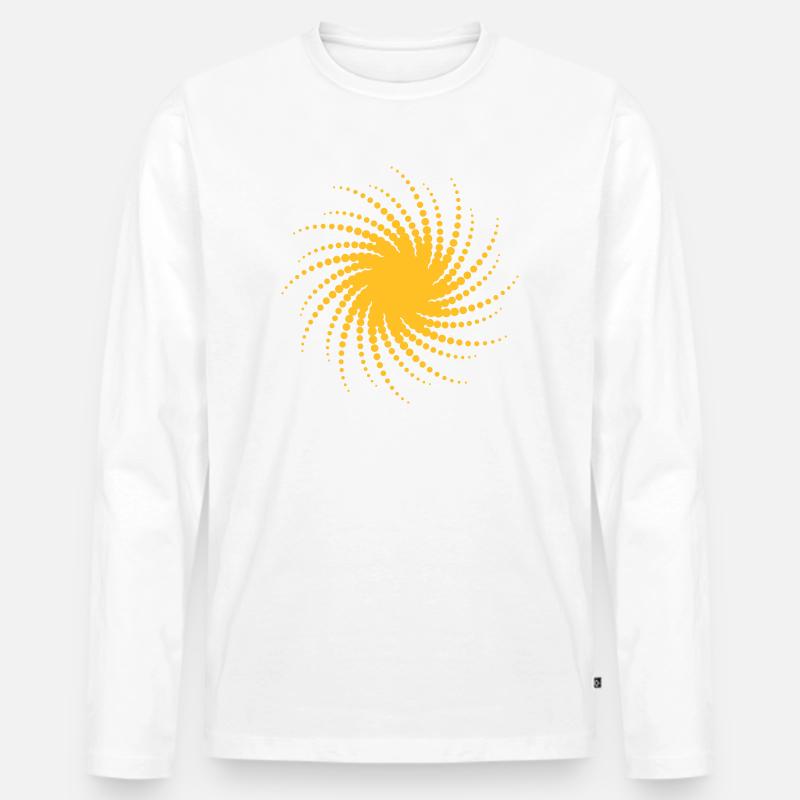 Musik Disco Dance Electro Rave Techno Trance - Männer Premium Bio Langarmshirt - Weiß