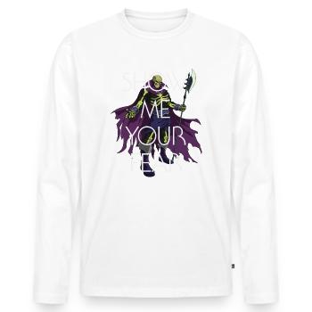 Masters Of The Universe Revelation Scare Glow - Männer Premium Bio Langarmshirt - Weiß - Vorne - Nico (187cm)