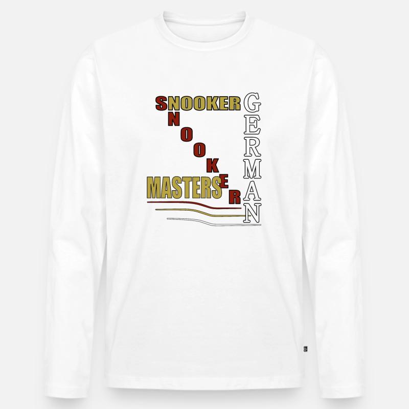 Snooker, Billard, Poolbillard, Kegelbillard - Männer Premium Bio Langarmshirt - undefined