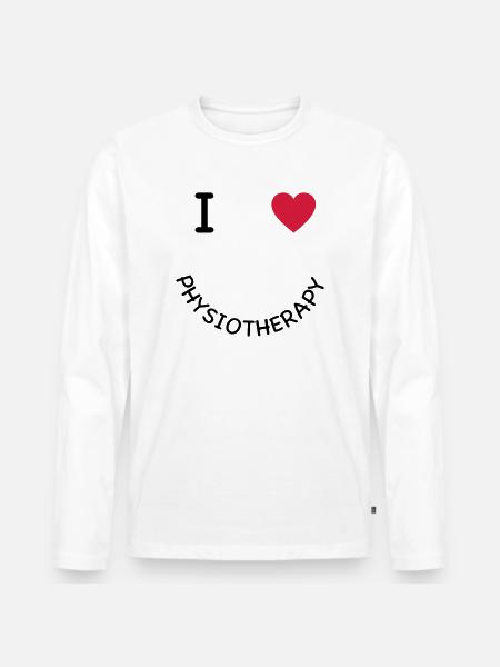 physiotherapy - Men's Premium Organic Long Sleeve Shirt - white