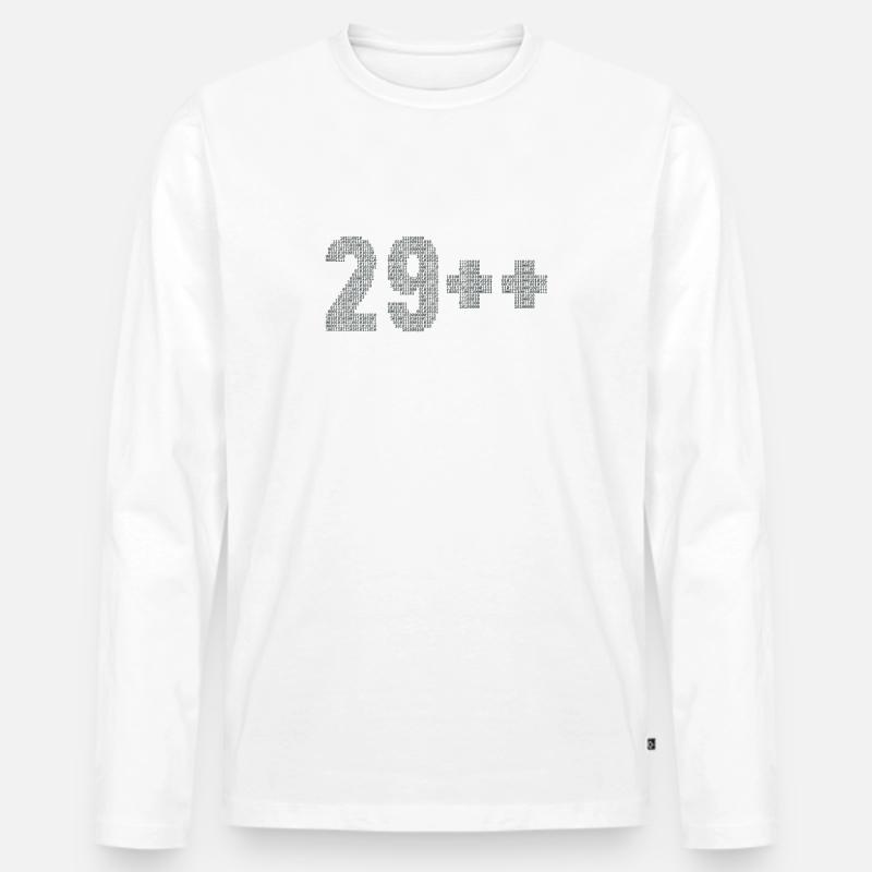 29++ Programmierer Softwareentwickler Coder 30. - Männer Premium Bio Langarmshirt - undefined