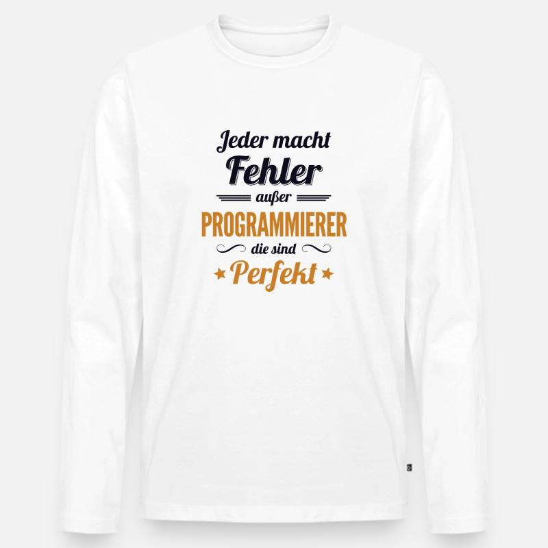Programmierer sind Perfekt Developer Coder - Männer Premium Bio Langarmshirt - undefined