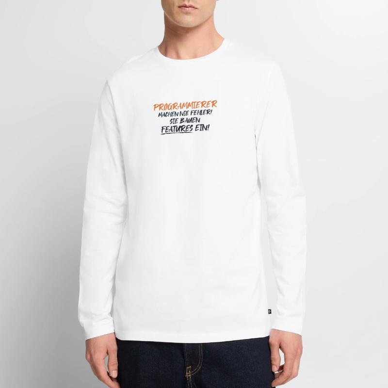 Programmierer Bauen Features Developer Coder Männer Premium Bio Langarmshirt