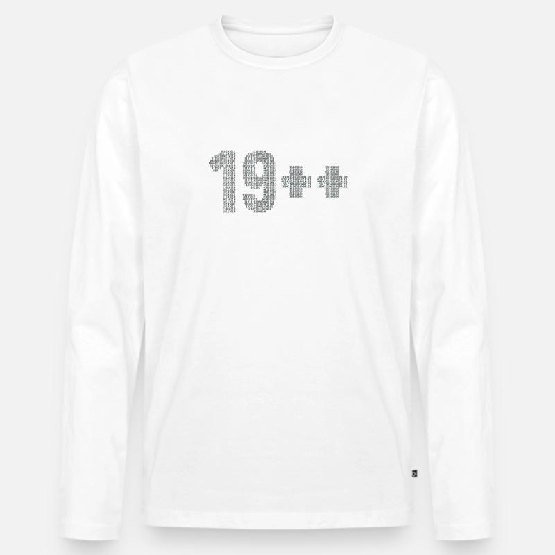 19++ Programmierer Softwareingenieur Coder 20. - Männer Premium Bio Langarmshirt - undefined