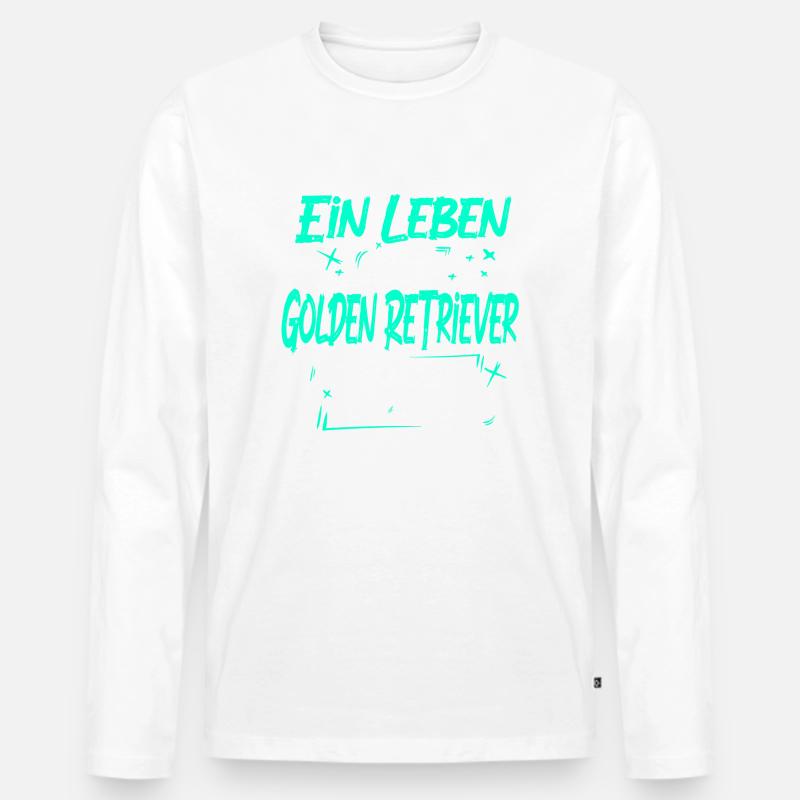 Golden Retriever - Männer Premium Bio Langarmshirt - undefined
