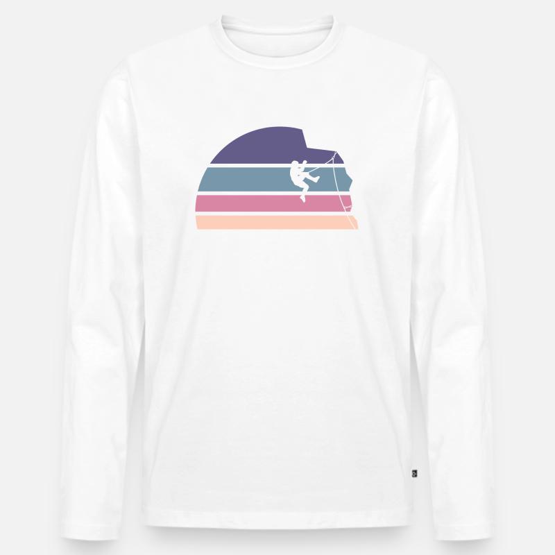 Falling into nothingness - Men's Premium Organic Long Sleeve Shirt - white