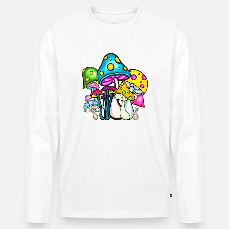 Verrückte Pilze - Männer Premium Bio Langarmshirt - undefined