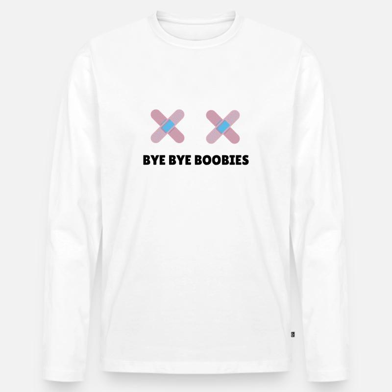 Mastektomie Transgender Brustentfernung Geschenk - Männer Premium Bio Langarmshirt - Weiß