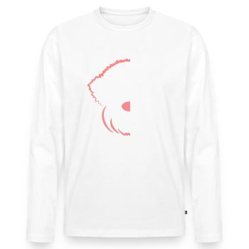 Laglogo1 1 - T-shirt manches longues Premium bio Homme - blanc - Devant - Nico (187cm)