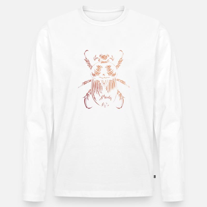 Insekt - Männer Premium Bio Langarmshirt - Weiß