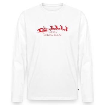 Schöne Bescherung Lampoon's Christmas Vacation - Männer Premium Bio Langarmshirt - Weiß - Vorne - Nico (187cm)