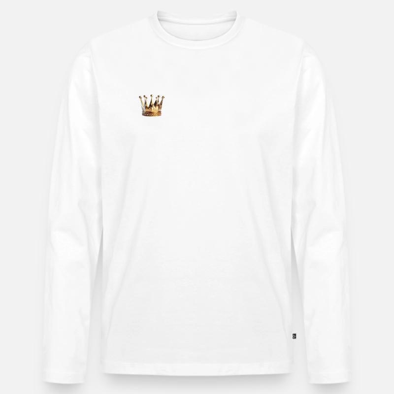 Krone Polygon - Männer Premium Bio Langarmshirt - undefined