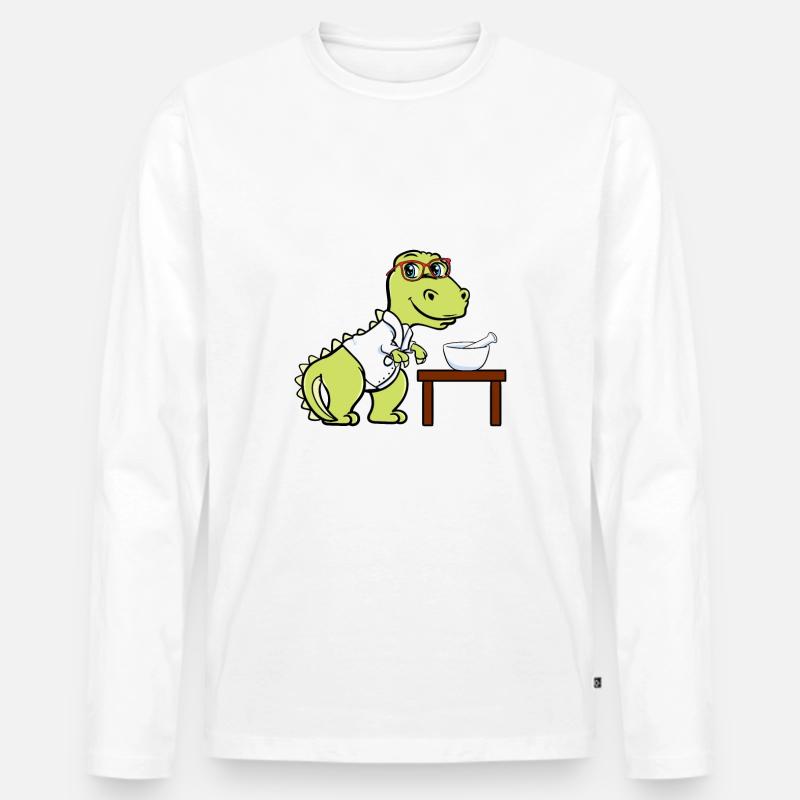 Pharmasaurus RX - Männer Premium Bio Langarmshirt - undefined