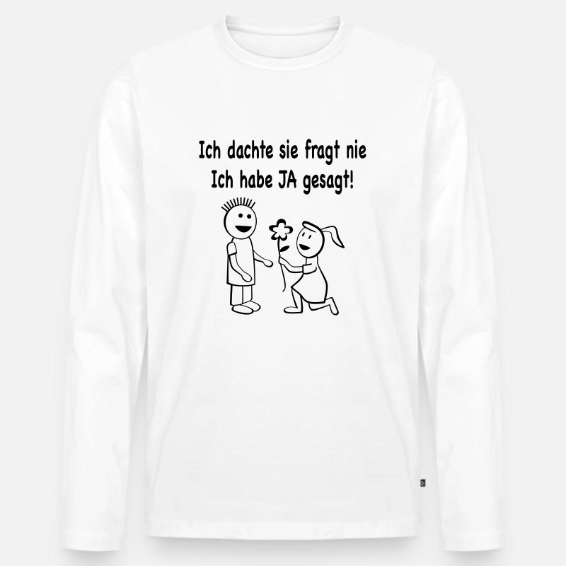 Junggesellenabschied - Männer Premium Bio Langarmshirt - Weiß