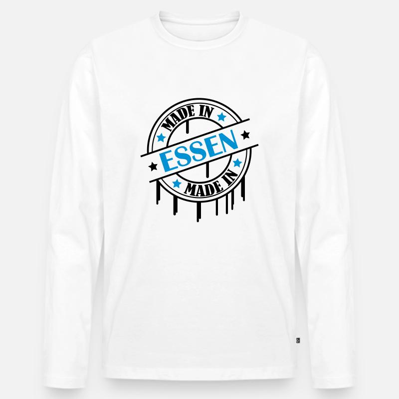 made_in_essen_02 - Männer Premium Bio Langarmshirt - Weiß