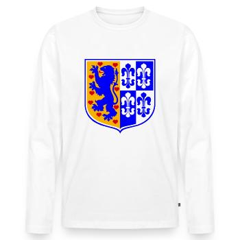 Wilhelmsburg Wappen - Männer Premium Bio Langarmshirt - Weiß - Vorne - Nico (187cm)