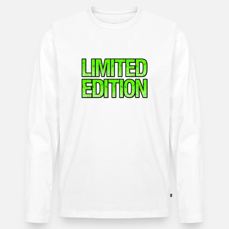 LIMITED EDITION - Männer Premium Bio Langarmshirt - Weiß