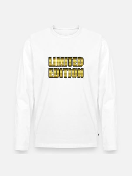 LIMITED EDITION - Männer Premium Bio Langarmshirt - Weiß