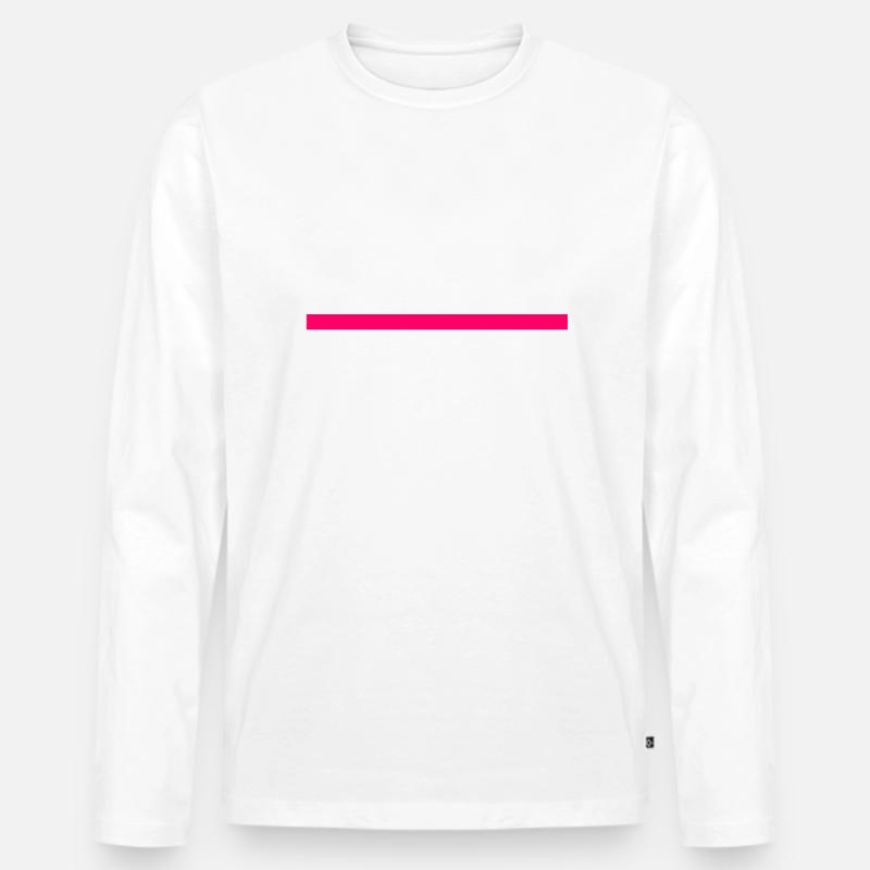 Freedom - Männer Premium Bio Langarmshirt - Weiß