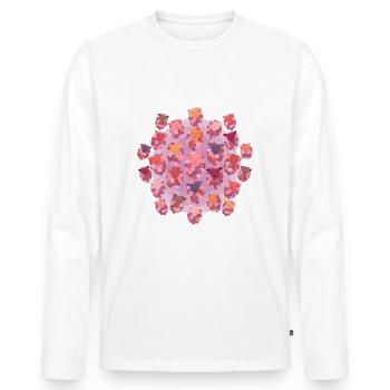 Compter les moutons Multi - T-shirt manches longues Premium bio Homme - blanc - Devant - Nico (187cm)