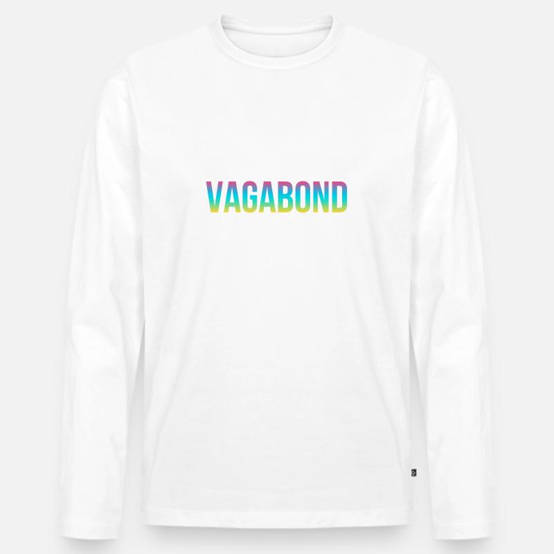 Vagabond - Männer Premium Bio Langarmshirt - Weiß