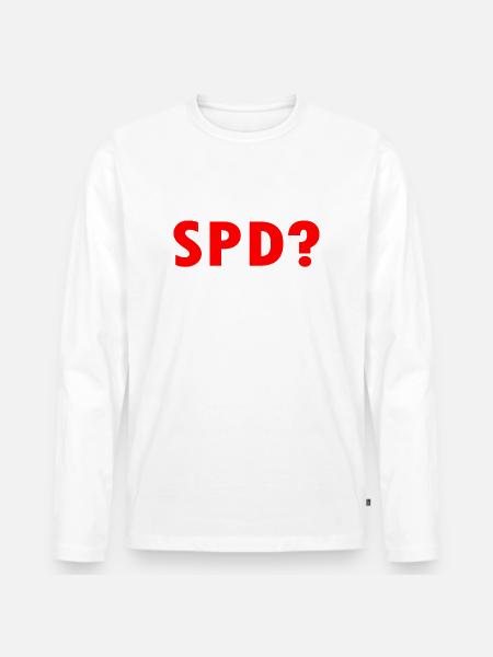 Spd - Männer Premium Bio Langarmshirt - Weiß