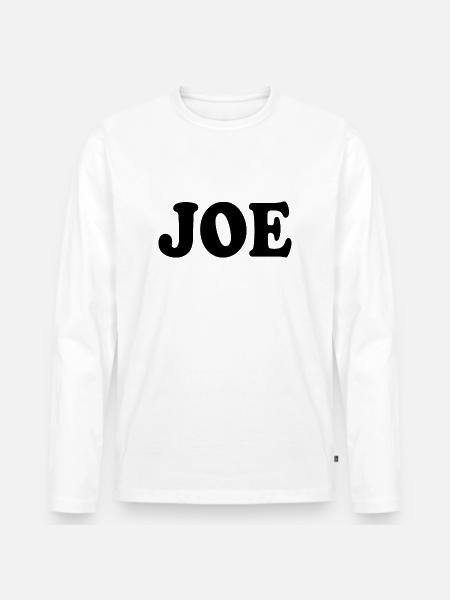 Joe - Men's Premium Organic Long Sleeve Shirt - white