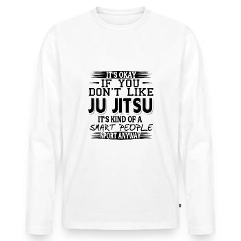 Jujutsu - Men's Premium Organic Long Sleeve Shirt - white - Front - Nico (187cm)