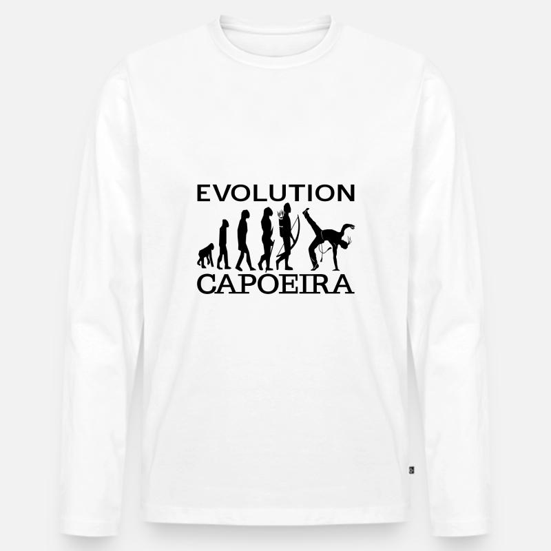 Capoeira - Männer Premium Bio Langarmshirt - Weiß
